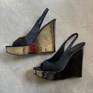 Nine West Women's Black and Silver Footwear